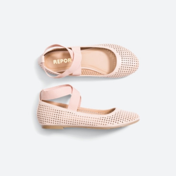 Report Malika blush pink perforated flats - Picture 1 of 5